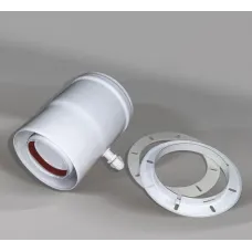 Адаптер начальный вертикальный коаксиальный       d60/100 мм с коненсатоотводчиком для котлов ECO   Classic / ECO Nova