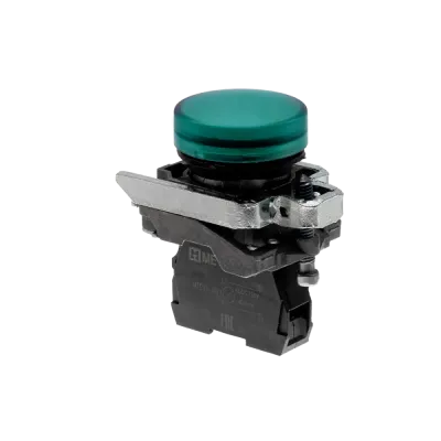 Лампа сигнальная зеленая, 220V AС/DC, IP65, металл MTB4-BV733
