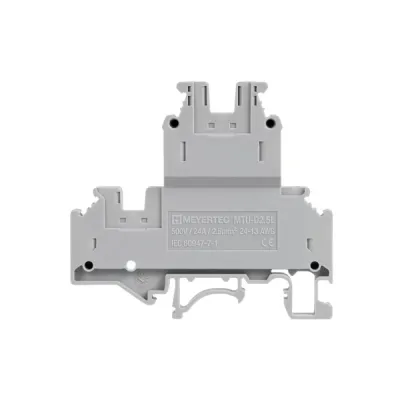Клемма винтовая двухуровневая удлиненная, 2.5 мм2 MTU-D2.5L