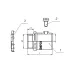 Муфта вводная М25Т25 IP40  ГОФРОМАТИК