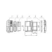 Муфта вводная М32Т32 IP66  ГОФРОМАТИК