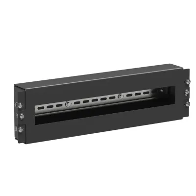 Модуль 4U с DIN рейкой для IT-корпусов, RAL9005