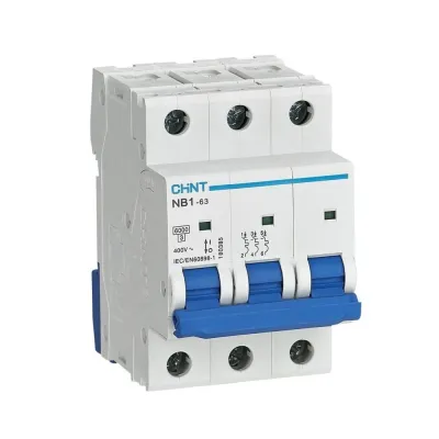 Авт. выкл. NB1-63 3P 6A 6кА х-ка B (DB) (CHINT)