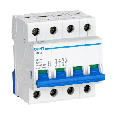 Выключатель нагрузки NH4 4P 100A (R) (CHINT)