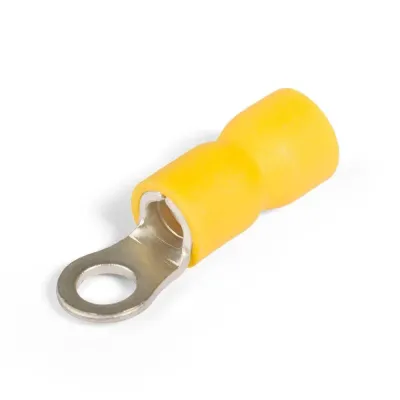 Наконечник кабельный кольцевой изолированный НКИ 6.0-4 серия EasyFix (100шт) с ПВХ манжетой