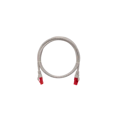 Патч-корд U/UTP 4 пары, Кат.6a 2хRJ45/8P8C, T568B, заливной, с защитой защелки, 24AWG (7х0,195мм), LSZH нг(А)-HFLTx, серый, 0.15м
