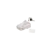 Коннектор RJ45/8P8C под витую пару, Кат.6a(Класс Ea), 500МГц, покрытие 50мкд, универсальные ножи, экранированный, со вставкой, с хвостовиком, круглый в