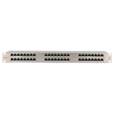 Патч-панель 19'' 1U 48 портов Cat 6 RJ45/8P8C FTP металлик