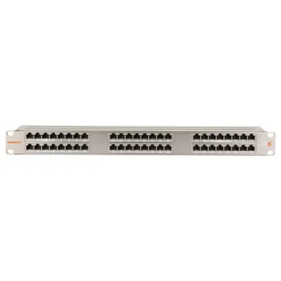 Патч-панель 19'' 1U 48 портов Cat 6 RJ45/8P8C FTP металлик
