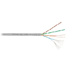 Витая пара U/UTP 4 пары Кат 5e patch BC AWG24 (7х0.2мм) IN LSZH нг(A)-HF серый 305м
