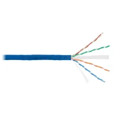 Витая пара U/UTP 4 пары Кат 6 solid BC AWG23 (0.55мм) IN LSZH нг(А)-HF синий 305м