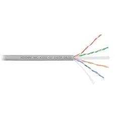 Витая пара U/UTP 4 пары Кат 6a solid BC AWG23 (0.57мм) IN LSZH нг(А)-HF серый 500м