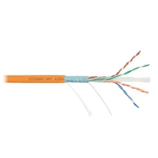 Витая пара F/UTP 4 пары Кат 6a solid BC AWG23 (0.57мм) IN LSZH нг(А)-HF оранжевый 500м