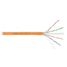 Витая пара U/UTP 4 пары Кат 6 solid BC AWG23 (0.57мм) IN LSZH нг(А)-HF оранжевый 305м