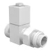 Набор дизайн-вентилей Royal Thermo CUBE, прямой (белый) 1/2'