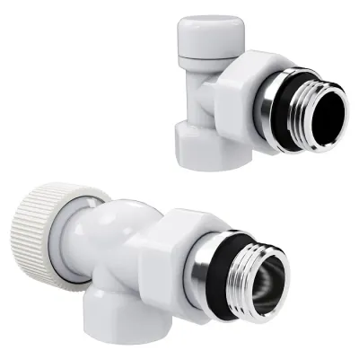 "Набор термостатический осевой Royal Thermo Design 1/2""М30х1,5 (Белый)"