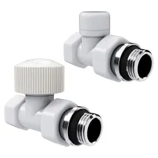 "Набор термостатический прямой Royal Thermo Design 1/2""М30х1,5 (Белый)"