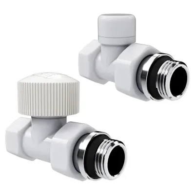 "Набор термостатический прямой Royal Thermo Design 1/2""М30х1,5 (Белый)"