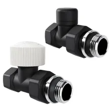 "Набор термостатический прямой Royal Thermo Design 1/2""М30х1,5 (Черный)"
