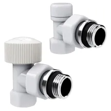 "Набор термостатический угловой Royal Thermo Design 1/2""М30х1,5 (Белый)"