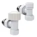 "Набор термостатический угловой Royal Thermo Design 1/2""М30х1,5 (Белый)"