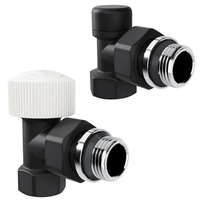 Набор термостатический угловой Royal Thermo Desi n1/2 М30х1,5 Черный