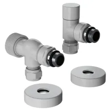 Набор термостатический осевой Royal Thermo Design Pro 15мм М30х1,5 (Белый)