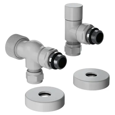 Набор термостатический осевой Royal Thermo Design Pro 15мм М30х1,5 (Белый)