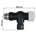 Набор термостатический осевой Royal Thermo Design Pro 15мм М30х1,5 (Черный)