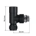 Набор термостатический осевой Royal Thermo Design Pro 15мм М30х1,5 (Черный)