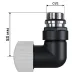 Набор термостатический трехосевой Royal Thermo Design Pro 15мм М30х1,5 (Черный)