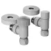 Набор термостатический угловой Royal Thermo Design Pro 15мм М30х1,5 (Белый)