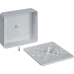 Коробка NSS-DB-100-100-25-4-WH распаячная открытого монтажа для кабель-канала 100х100х25