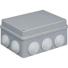Коробка NSS-DB-150-110-70-10-GR распаячная открытого монтажа с мембранами 150х110х70