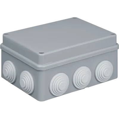 Коробка NSS-DB-150-110-70-10-GR распаячная открытого монтажа с мембранами 150х110х70