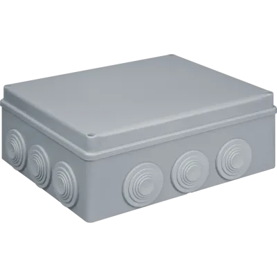 Коробка NSS-DB-240-190-90-12-GR распаячная открытого монтажа с мембранами 240х190х90