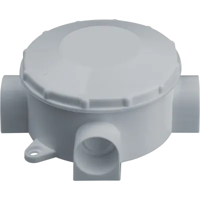 Коробка NSS-DB-70-35-WH распаячная открытого монтажа трехрожковая белая d70x35