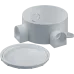 Коробка NSS-DB-70-35-WH распаячная открытого монтажа трехрожковая белая d70x35