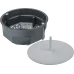 Коробка NSS-DB-HW-103-50-BL распаячная скрытого монтажа с мет. лапками и крышкой черная d103х50