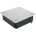 Коробка NSS-DB-HW-115-115-45-BL распаячная скрытого монтажа с мет. лапками и крышкой черная 115х115х45