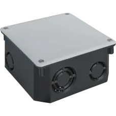 Коробка NSS-DB-SW-100-100-50-BL распаячная скрытого монтажа с крышкой черная 100х100х50