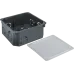 Коробка NSS-DB-SW-100-100-50-BL распаячная скрытого монтажа с крышкой черная 100х100х50