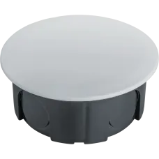Коробка NSS-DB-SW-68-30-BL распаячная скрытого монтажа для твердых стен с крышкой черная d68х30