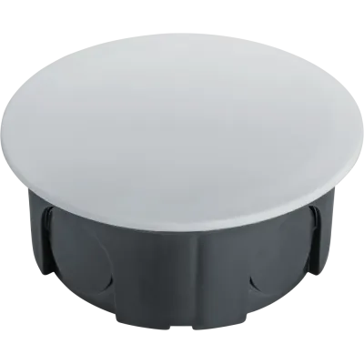 Коробка NSS-DB-SW-68-30-BL распаячная скрытого монтажа для твердых стен с крышкой черная d68х30