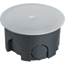 Коробка NSS-DB-SW-70-40-BL распаячная скрытого монтажа с завинчивающейся крышкой черная d70х40