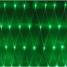 Электрогирлянда Сетка 144 LED уличная зеленая