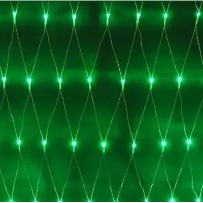 Электрогирлянда Сетка 144 LED уличная зеленая