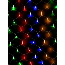 Электрогирлянда Сетка 144 LED уличная разноцветная