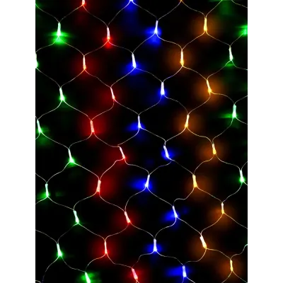 Электрогирлянда Сетка 144 LED уличная разноцветная