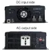 Инвертор DC-AC, 1200Вт, Рмакс=2000Вт(0,6 сек), Uвх=12(10...16,5)В DC, Uвых=230В АС (ещё 200, 220, 240), f=50(60) Гц, КНИ<3%, изоляция 3000В AC, в кожухе 333x184x70мм, вес 3.3кг,  -25…+70°С, 